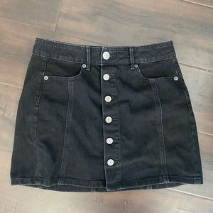 AMERICAB EAGLE DENIM BUTTON SKIRT